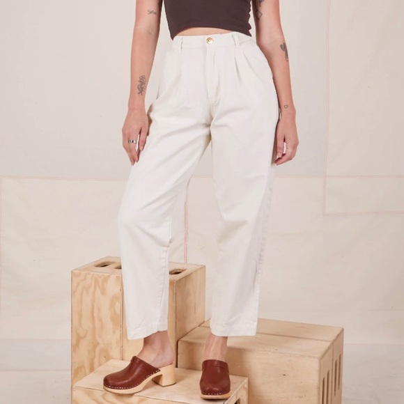 BIG BUD PRESS CREAM TROUSERS - Picture 4 of 4